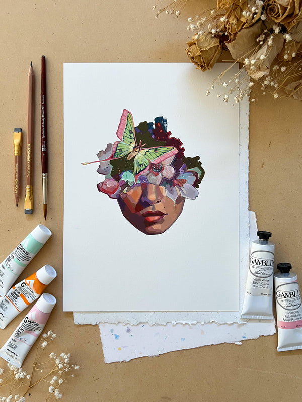 "Attracting Abundance" Original On Paper