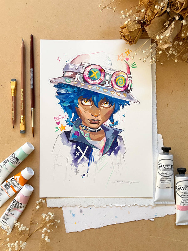 "Isha" Original On Paper