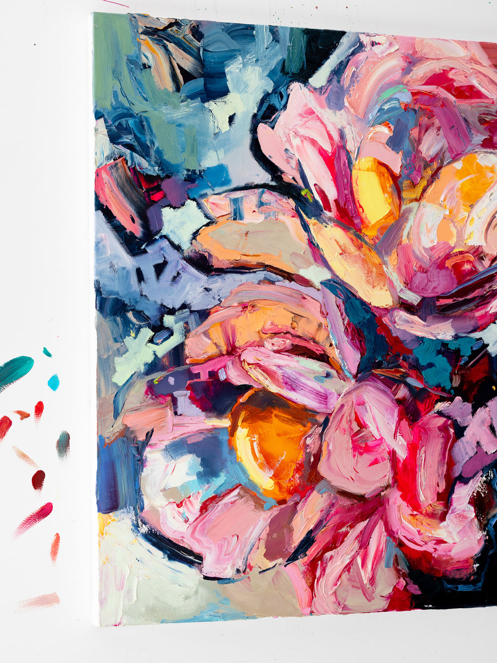 “All Shades Of Pink” Original Oil Painting