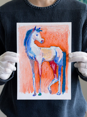"Drunk Horse Painted Nails"