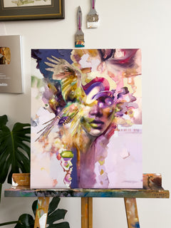 “Gilded Threads” Original Oil Painting