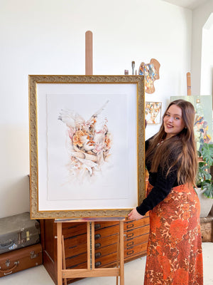 "Flowers Still Bloom Study" Original Watercolour