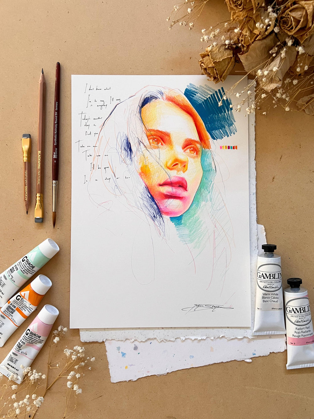 "Take On Me" Original On Paper