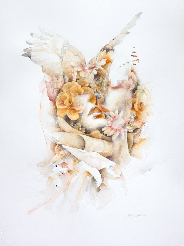 "Flowers Still Bloom Study" Original Watercolour